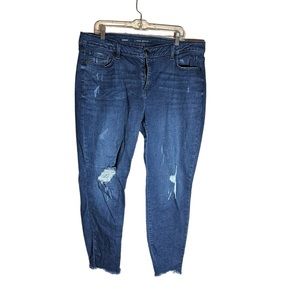 Lane Bryant Women’s Distressed Jeans Size 18